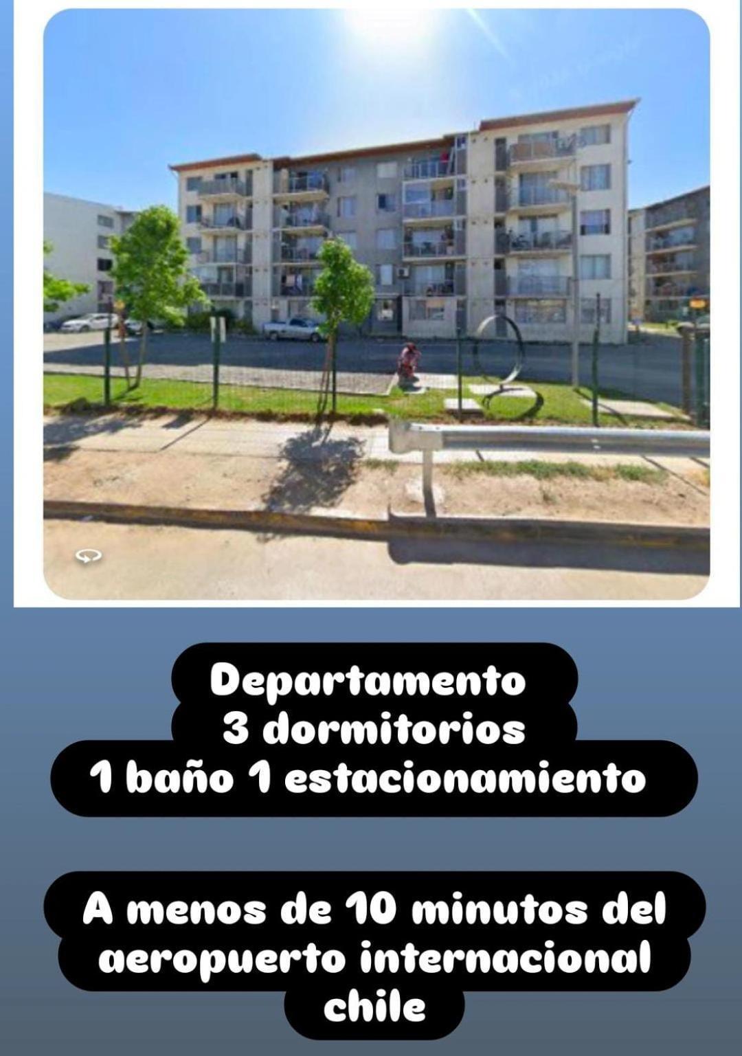 Appartamento Departamento 3 1 Bano Cerca Aeropuerto Internacional Pudahuel Chile